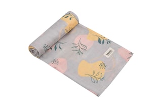 3 Bamboevezel Doeken Leaf - Blauw en Wit