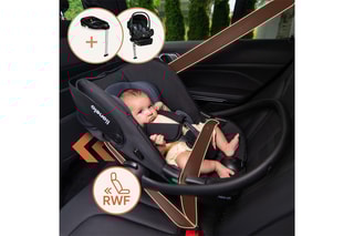 Autostoeltje en Houder ISOFIX Astrid I-SIze Set - Grijs en Zwart