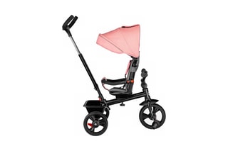 2-en-1 Driewieler Haari Roze en Grijs