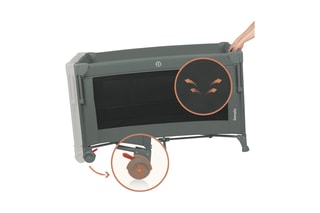 Babybed Ellen - Groen - Vanaf de geboorte t/m 36 maanden - T/m 15 kg