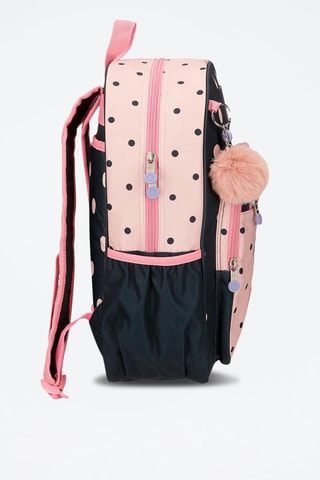 Mochila - Azul-escuro e rosa