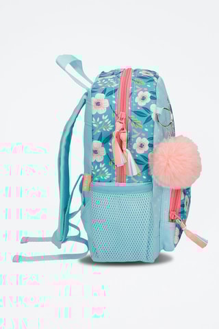 Mochila Turquesa e rosa