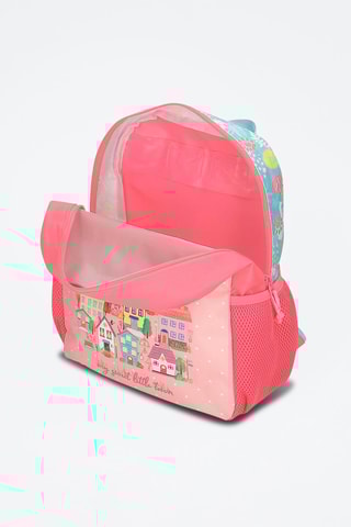 Mochila Rosa e azul-claro