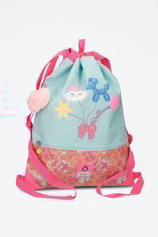 Mochila Enso Balloons - Azul-celeste e rosa