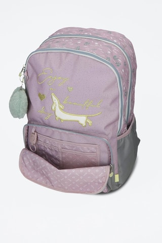 Mochila Enjoy a Beautiful Day Enso - Lilás e cinzento