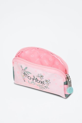 Estojo Tropical Love - Turquesa e rosa