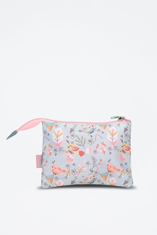 Estojo Tropical Love - Turquesa e rosa
