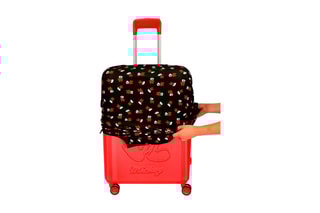 Capa de proteção mala Minnie Disney Preto, vermelho e branco