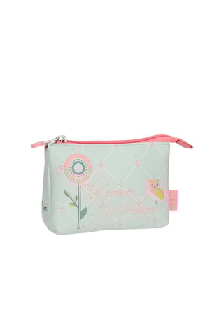 Porta-moedas Cinzento e rosa