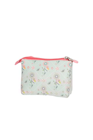 Porta-moedas Cinzento e rosa