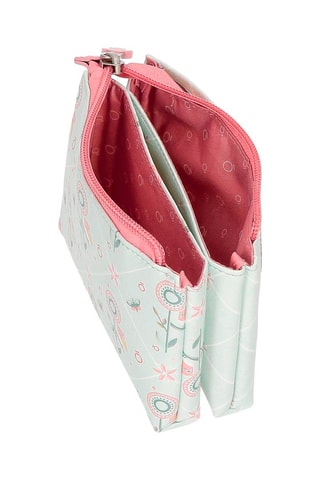 Porta-moedas Cinzento e rosa