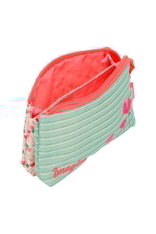 Porta-moedas - Verde e rosa
