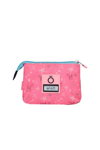 Porta-moedas - Azul claro e rosa