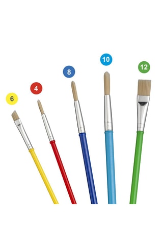 5 pincéis - Multicolor