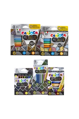 Conjunto de canetas de feltro Metallic - 40 peças