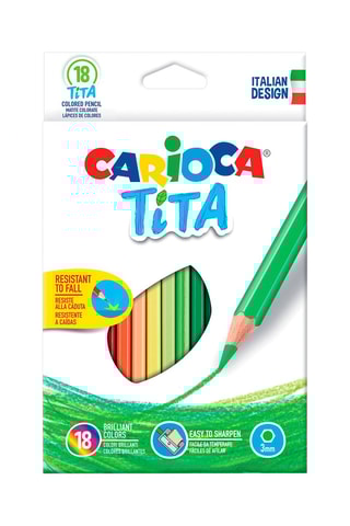 18 lápis de cor Tita