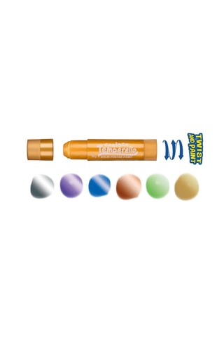6 canelas de pintura sólida metálicas - A partir dos 3 anos