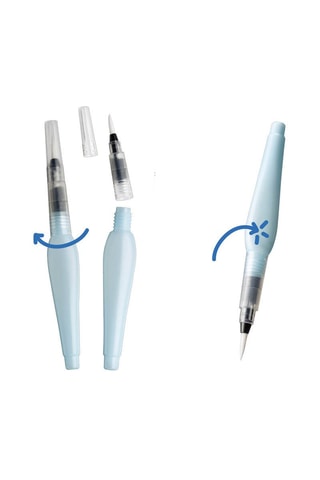 3 pincéis recarregáveis Branco
