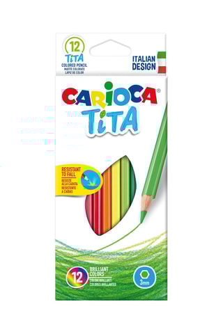 12 lápis de cor resina Tita