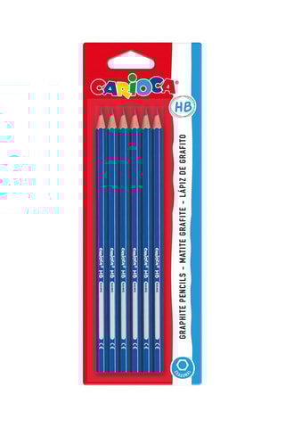6 lápis de carvão - HB