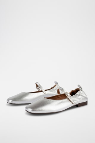 Nubuck Mary Janes Luxes Strides - Zilverkleurig 