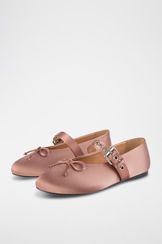 Satijnen Mary Jeans Forgive and Forget - Roze 