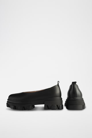 Leren Ballerina's Straight Up - Zwart