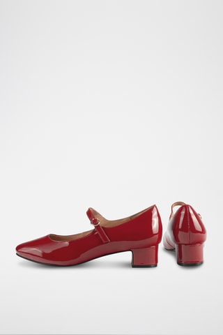 Lakleren Mary Janes met Hak Fall In Love - Rood