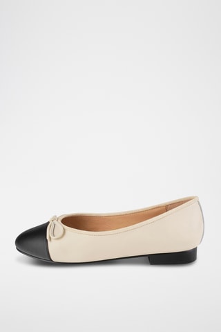 Leren Ballerina's Goodies - Nude