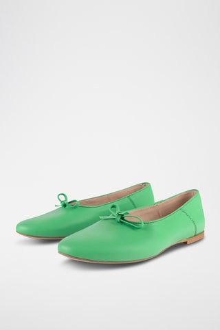 Leren Ballerina’s Find the Way - Donkergroen