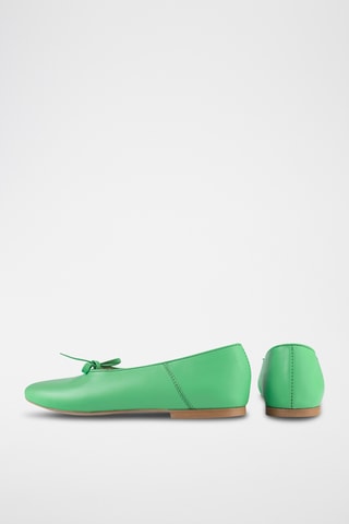 Leren Ballerina’s Find the Way - Donkergroen