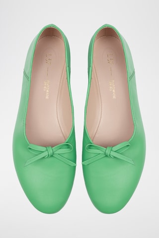 Leren Ballerina’s Find the Way - Donkergroen