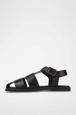 Leren Sandalen Get Back - Zwart