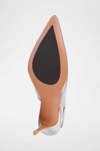 Leren Pumps Come Across - Zilverkleurig