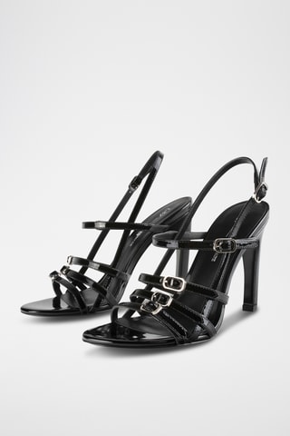 Lakleren Sandalen met Hak Genie in a Bottle - Zwart