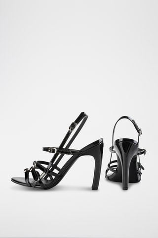 Lakleren Sandalen met Hak Genie in a Bottle - Zwart