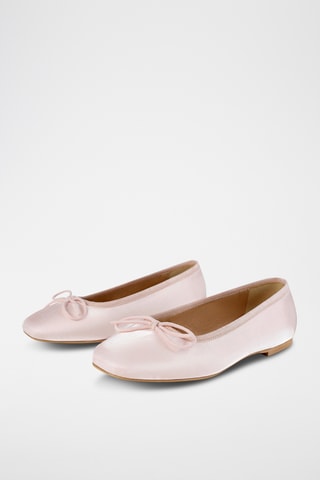 Satijnen Ballerina’s Bibi - roze 