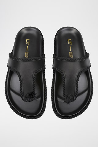 Leren Sandalen Keep Cool - Zwart