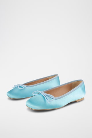 Satijnen Ballerina’s Bibi - Hemelsblauw