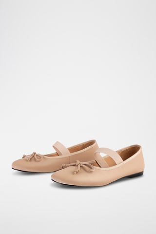 Leren Ballerina’s Under Paris Sky - Roze 
