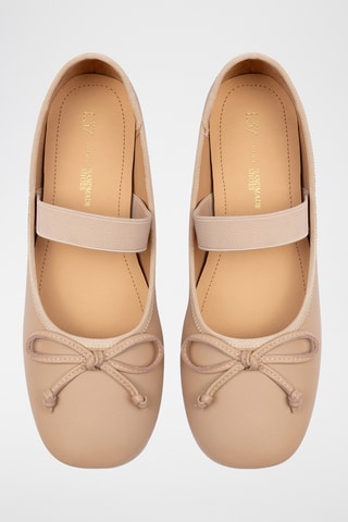 Leren Ballerina’s Under Paris Sky - Roze 