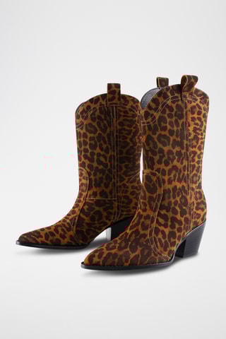 Nubuck Enkellaarzen Voice in my head - Bruin 