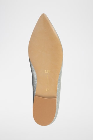 Nubuck Ballerina’s Slow Motion - Zilverkleurig 