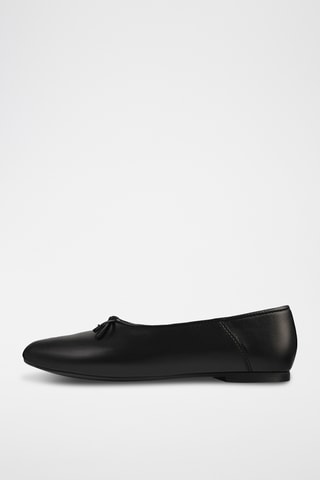 Leren Ballerina’s Find the Way - Zwart 