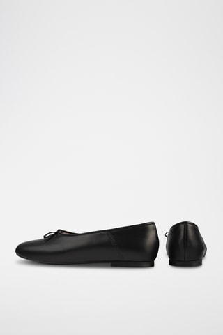 Leren Ballerina’s Find the Way - Zwart 