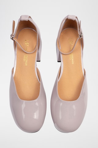 Leren Mary Janes met Hak Ultraviolet - Paars