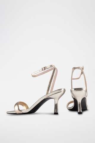 Leren Sandalen met Hak Hypnotic - Goudkleurig