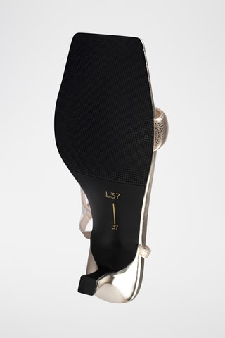 Leren Sandalen met Hak Hypnotic - Goudkleurig