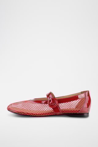 Lakleren Mary Janes Spend My Day - Rood 