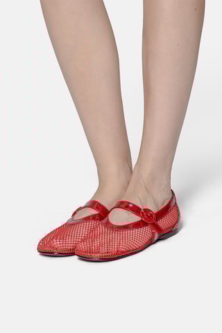 Lakleren Mary Janes Spend My Day - Rood 